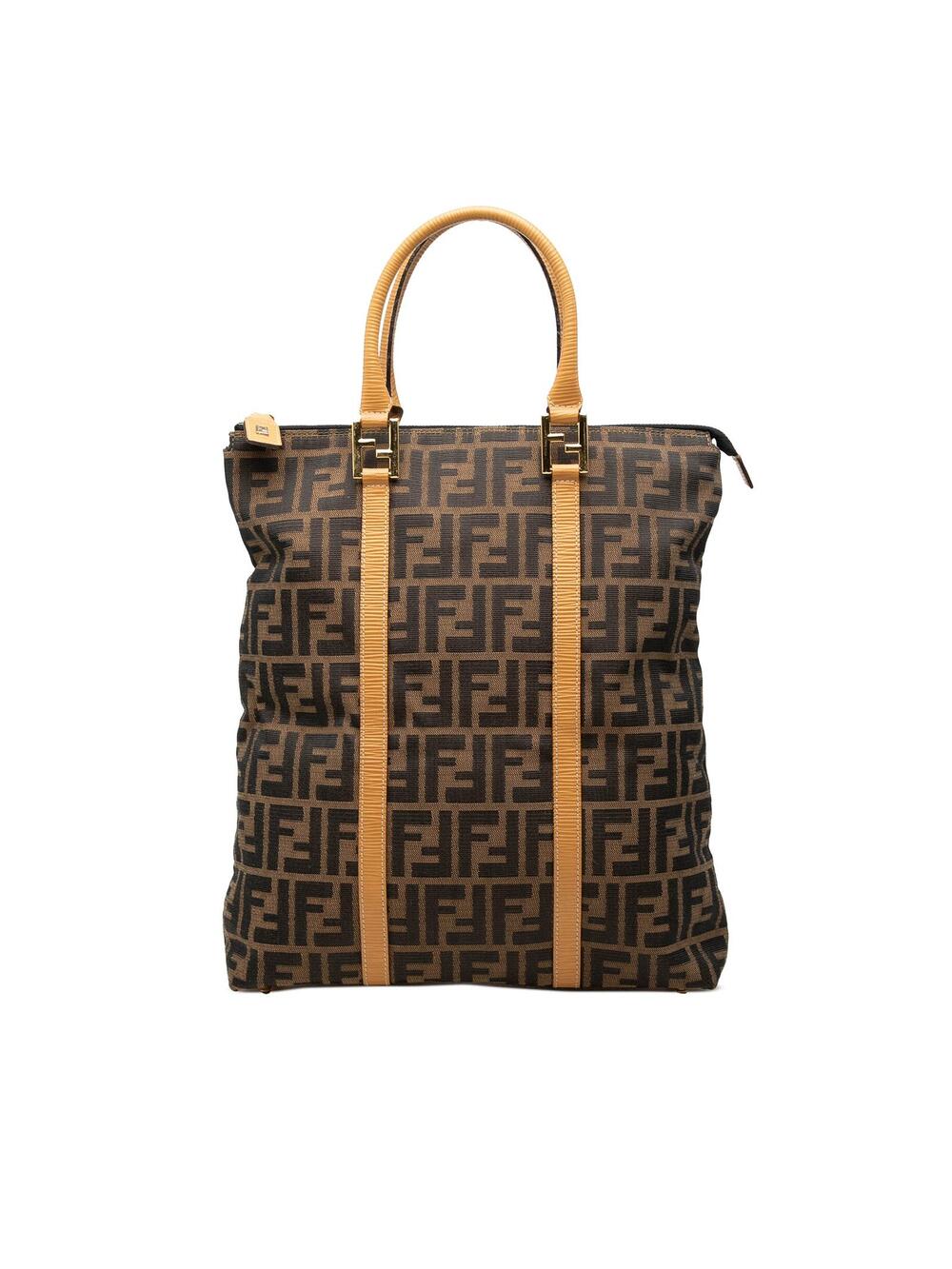 Fendi Zucca Canvas Tote Pre-Loved Brown #351316F57B